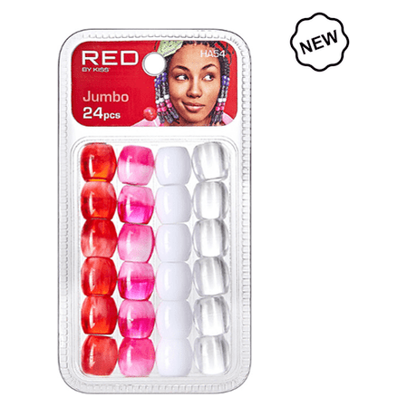 Red By Kiss Jumbo Hair Beads Jumbo 24pcs - gtwtoporld.com