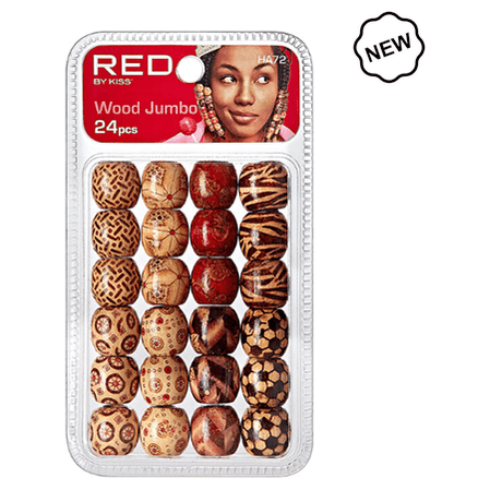 Red By Kiss Jumbo Hair Beads Jumbo 24pcs - gtwtoporld.com