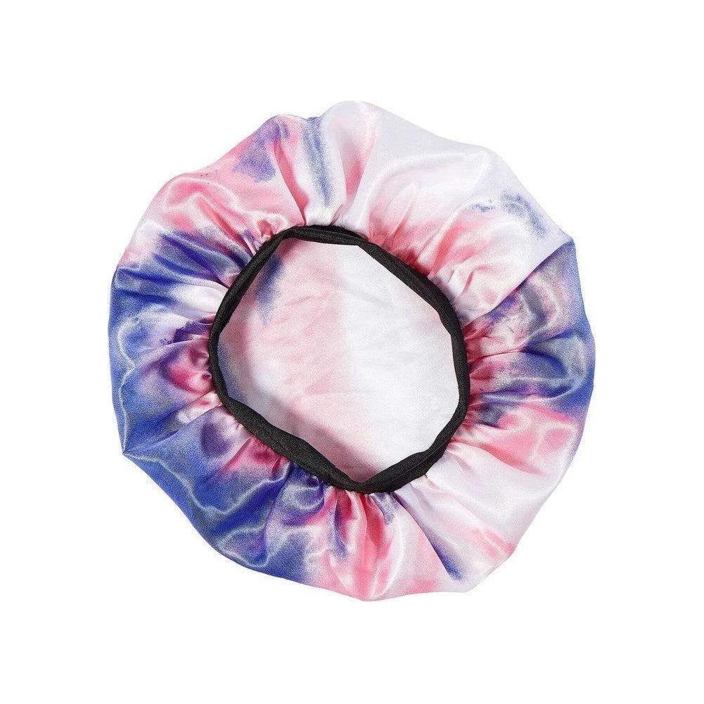 Red By Kiss Kids Satin Bonnet - Tie Dye Pink/Purple - gtwtoporld.com