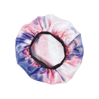 Red By Kiss Kids Satin Bonnet - Tie Dye Pink/Purple - gtwtoporld.com