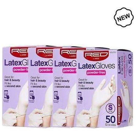 Red By Kiss Latex Gloves Powder - Free 50 Pcs S/M/L/XL - gtwtoporld.com