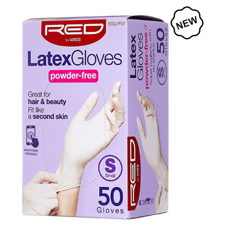 Red By Kiss Latex Gloves Powder - Free 50 Pcs S/M/L/XL - gtwtoporld.com