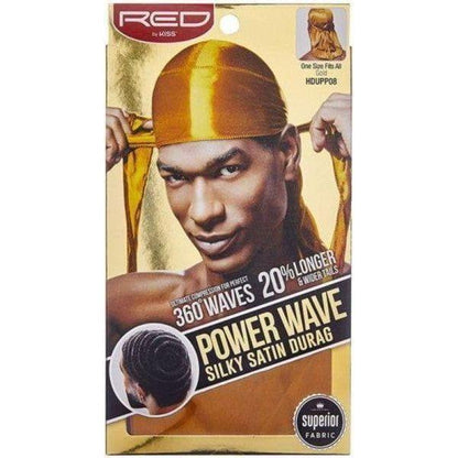 Red By Kiss Power Wave Silky Satin Durag _ Superior Fabric - gtwtoporld.com