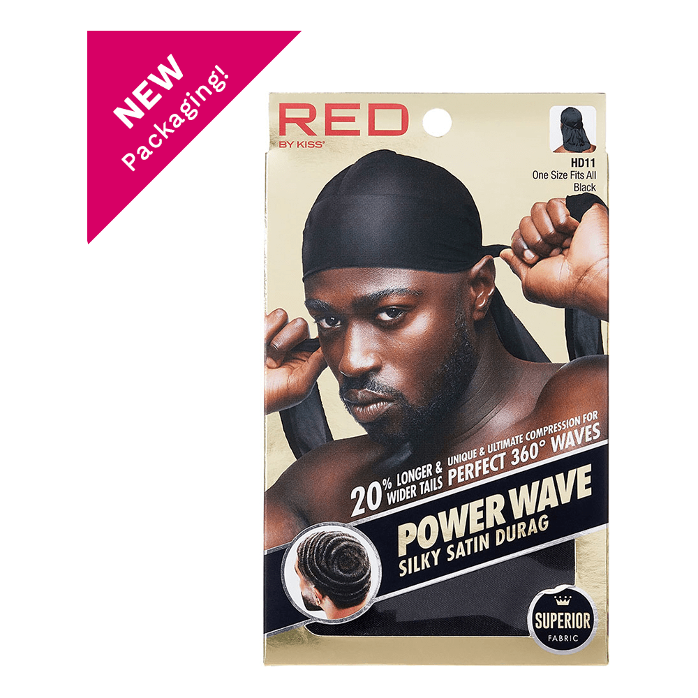 Red By Kiss Power Wave Silky Satin Durag _ Superior Fabric - gtwtoporld.com