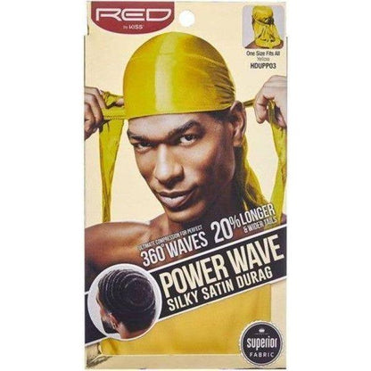 Red By Kiss Power Wave Silky Satin Durag _ Superior Fabric - gtwtoporld.com
