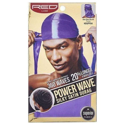 Red By Kiss Power Wave Silky Satin Durag _ Superior Fabric - gtwtoporld.com