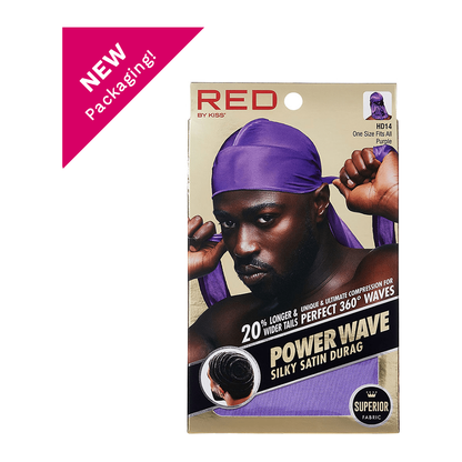 Red By Kiss Power Wave Silky Satin Durag _ Superior Fabric - gtwtoporld.com