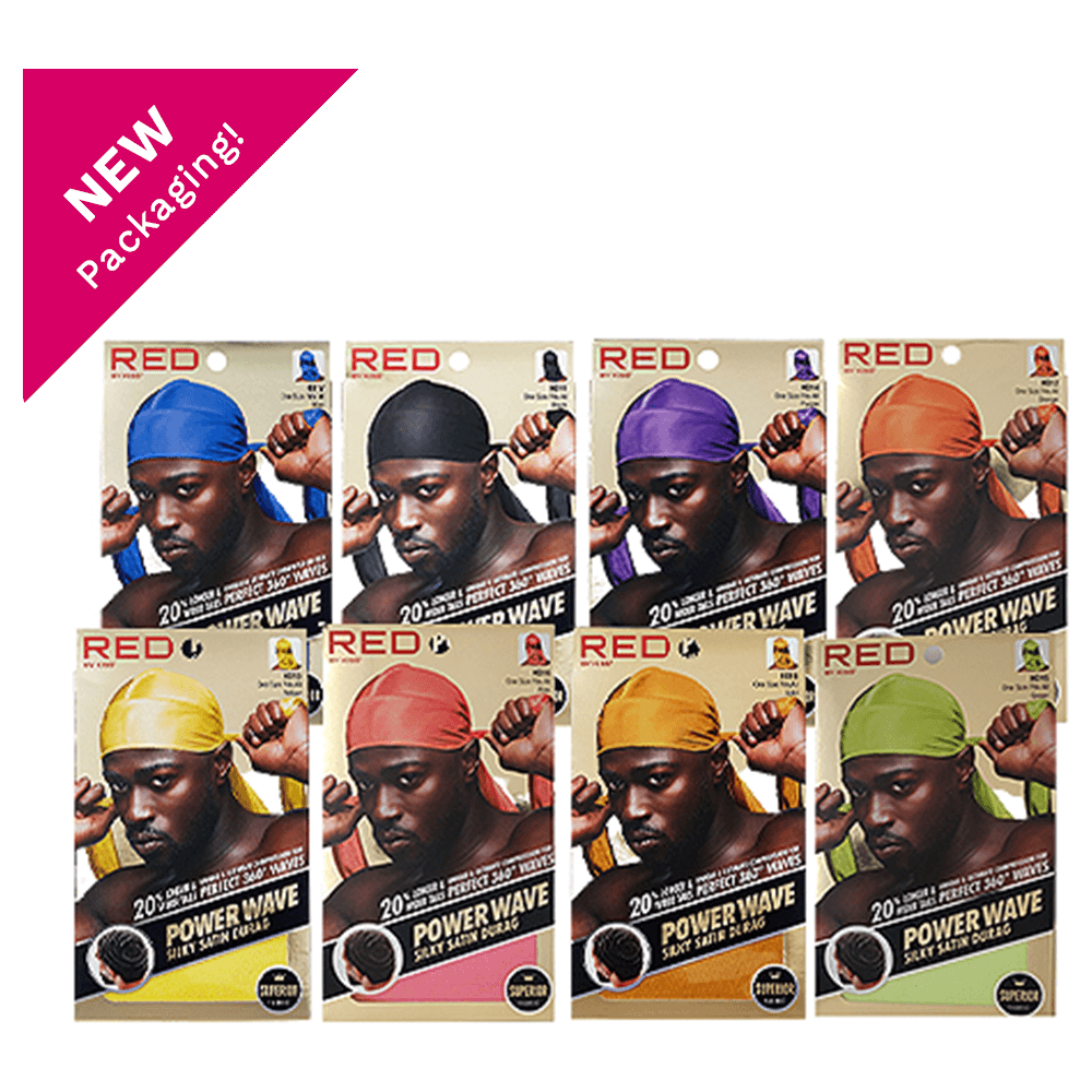 Red By Kiss Power Wave Silky Satin Durag _ Superior Fabric - gtwtoporld.com