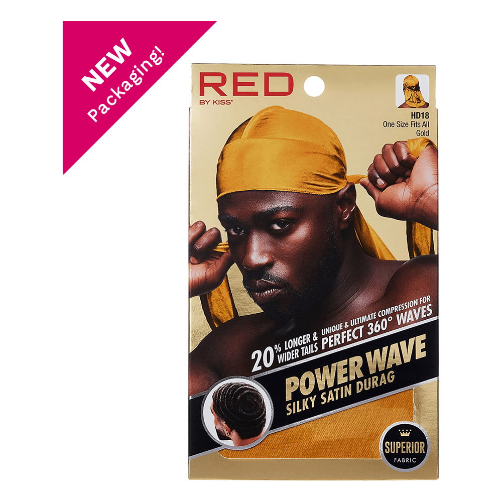 Red By Kiss Power Wave Silky Satin Durag _ Superior Fabric - gtwtoporld.com