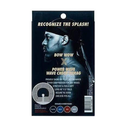 Red By Kiss Premium Bow Wow X Power Wave Check Durag Black - gtwtoporld.com
