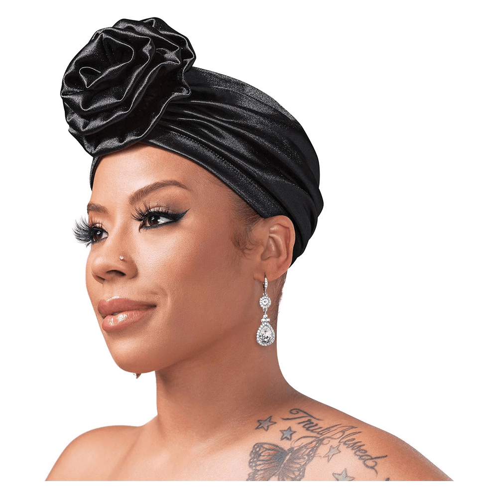 Red By Kiss Silky Luxe Keyshia Cole X Top Knot Turban - Black/Luxury - gtwtoporld.com