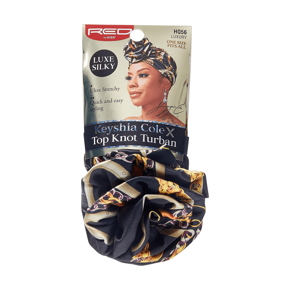 Red By Kiss Silky Luxe Keyshia Cole X Top Knot Turban - Black/Luxury - gtwtoporld.com