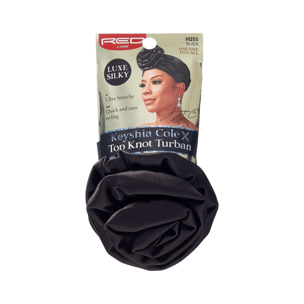 Red By Kiss Silky Luxe Keyshia Cole X Top Knot Turban - Black/Luxury - gtwtoporld.com