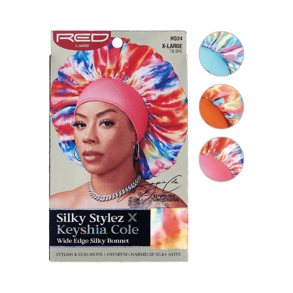 Red By Kiss Silky Stylez X Keyshia Cole Silky Bonnet XL Tie Dye - gtwtoporld.com