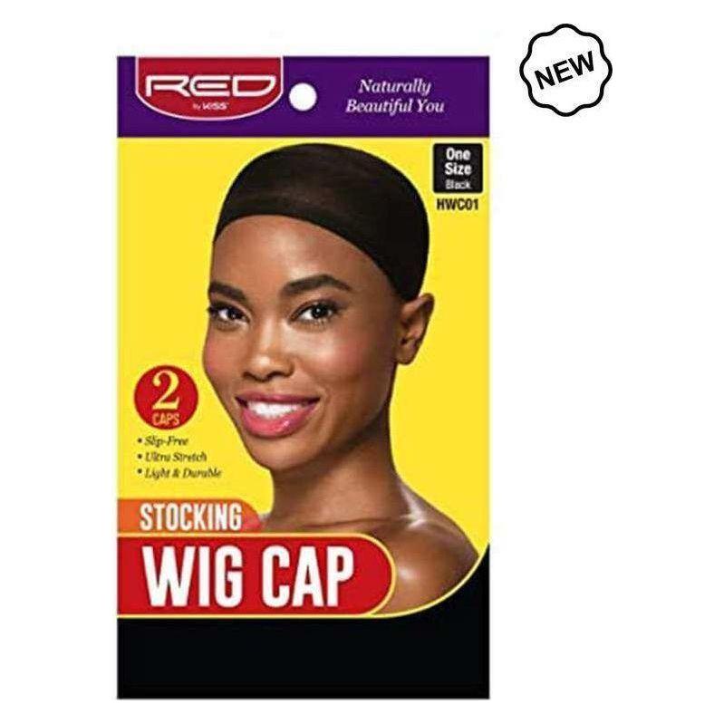 Red by Kiss Stocking Wig Cap 2pc - Black (HWC01) - gtwtoporld.com