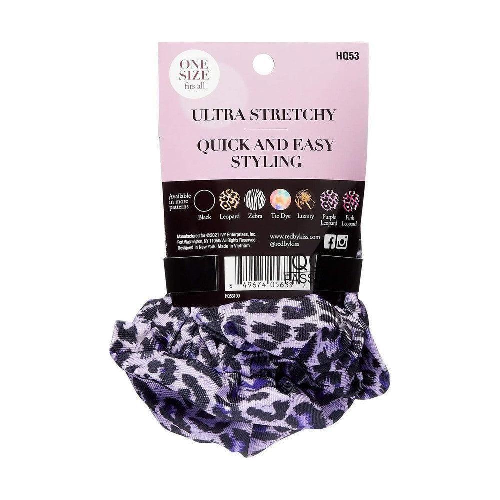 Red By Kiss Top Knot Pre - Tied Turban - Purple Leopard - gtwtoporld.com