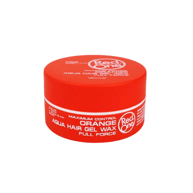 RED ONE Aqua Hair Gel Wax Full Force Orange 150ml - gtwtoporld.com