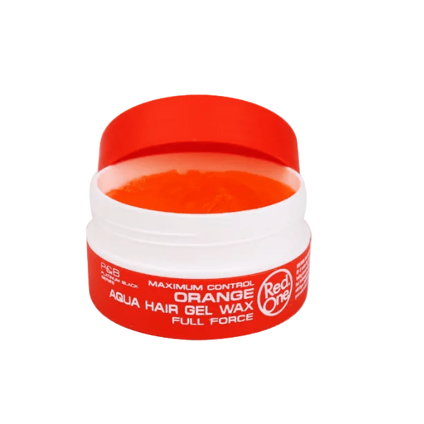 RED ONE Aqua Hair Gel Wax Full Force Orange 150ml - gtwtoporld.com