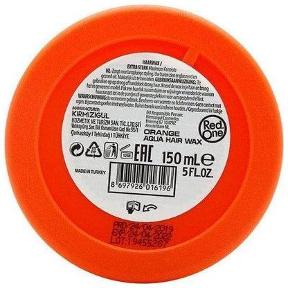 RED ONE Aqua Hair Gel Wax Orange 150ml - gtwtoporld.com