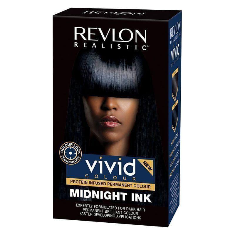 Revlon Realistic Vivid Colour Protein Infused Permanent Colour Midnight Ink - gtwtoporld.com