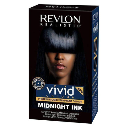 Revlon Realistic Vivid Colour Protein Infused Permanent Colour Midnight Ink - gtwtoporld.com