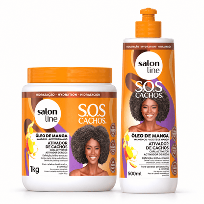 Salon Line Sos Cachos Óleos De Manga Curl Activator (500ml /1 Kg) - gtwtoporld.com