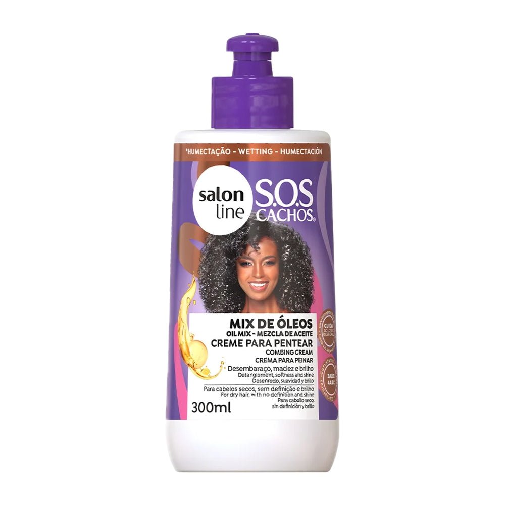 Salon Line SOS Cachos Super Óleos Nourishing Styling Cream 300ml - gtwtoporld.com
