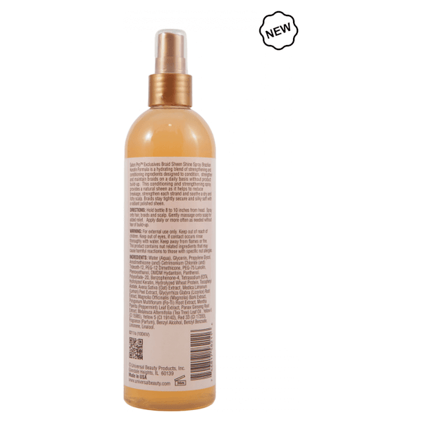 Salon Pro Braid Sheen Spray Brazilian Keratin 12 Oz - gtwtoporld.com