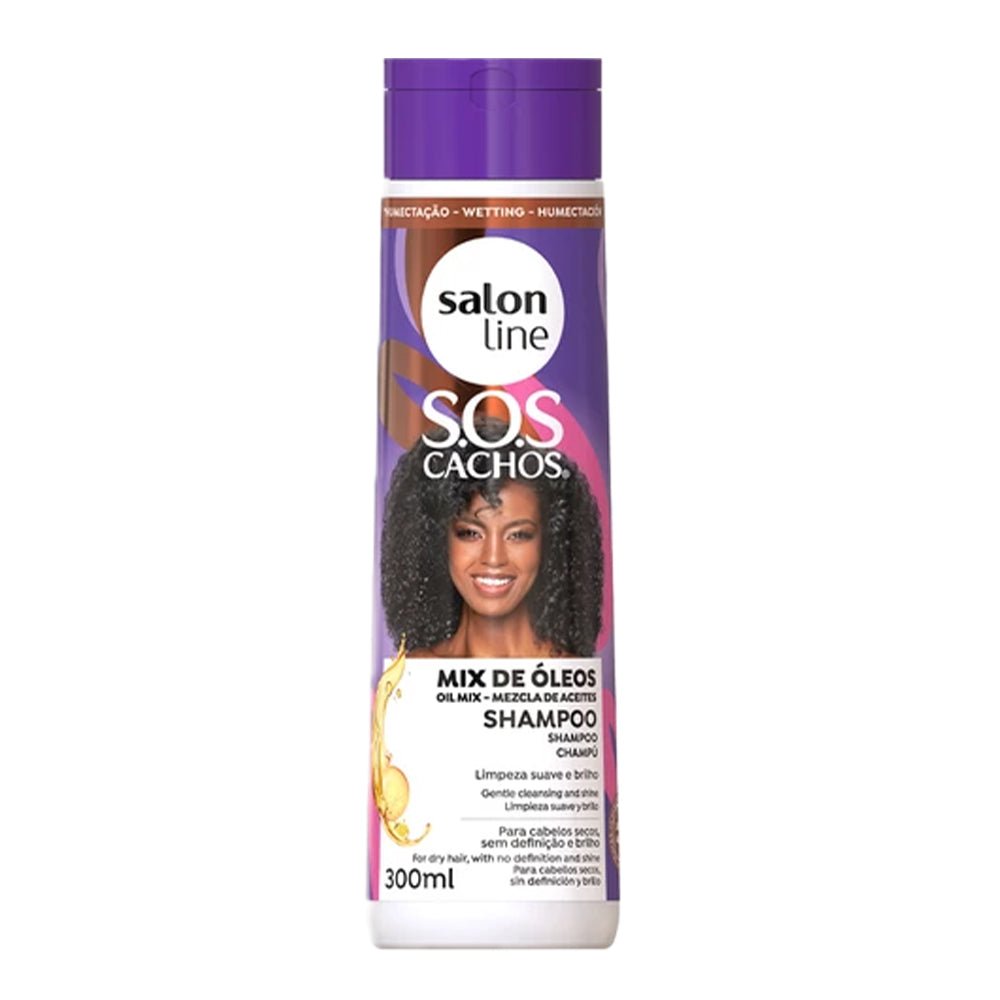 SalonLine SOS Cachos Mix De Óleos Nourishing Shampoo 300ml - gtwtoporld.com