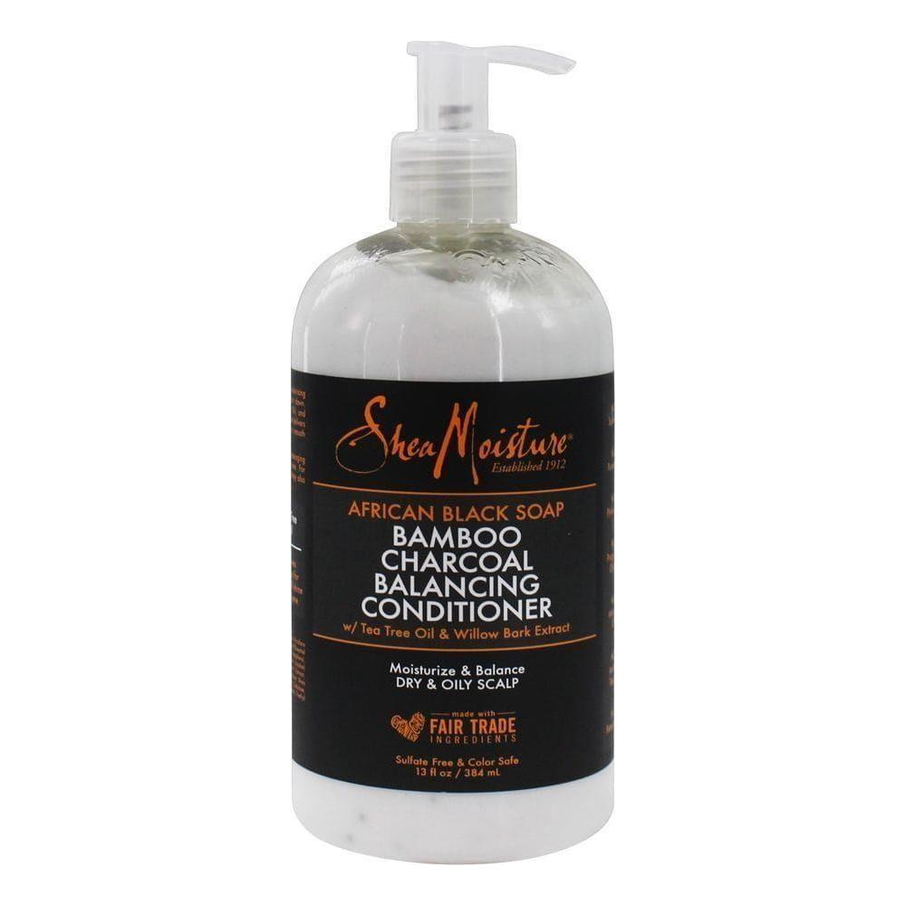 Shea Moisture African Black Soap Bamboo Charcoal Conditioner 384ml - gtwtoporld.com