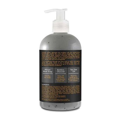 Shea Moisture African Black Soap Bamboo Charcoal Conditioner 384ml - gtwtoporld.com