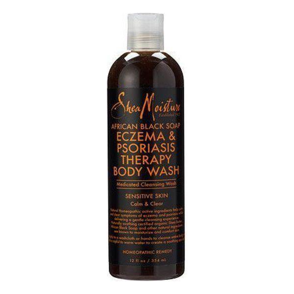 Shea Moisture African Black Soap Eczema &amp; Psoriasis Therapy Body Wash 354ml - gtwtoporld.com