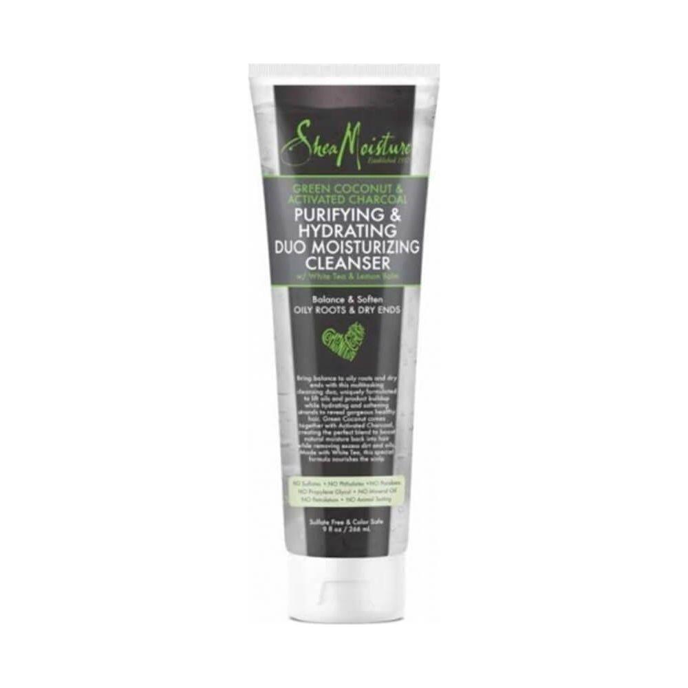 Shea Moisture Green Coconut Charcoal Purifying Duo Moisture Cleanser 9 Oz - gtwtoporld.com