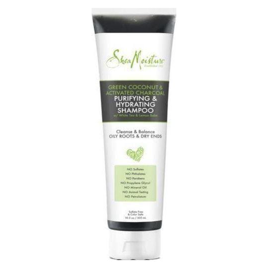 Shea Moisture Green Coconut Charcoal Shampoo 10.3oz - gtwtoporld.com