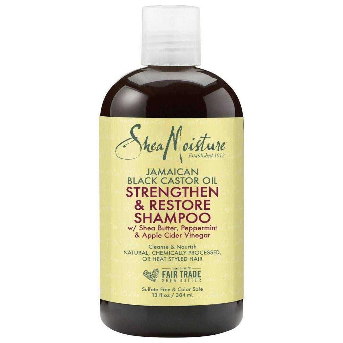 Shea Moisture Jamaican Black Castor Oil Strengthen &amp; Restore Shampoo 384ML 13OZ - gtwtoporld.com
