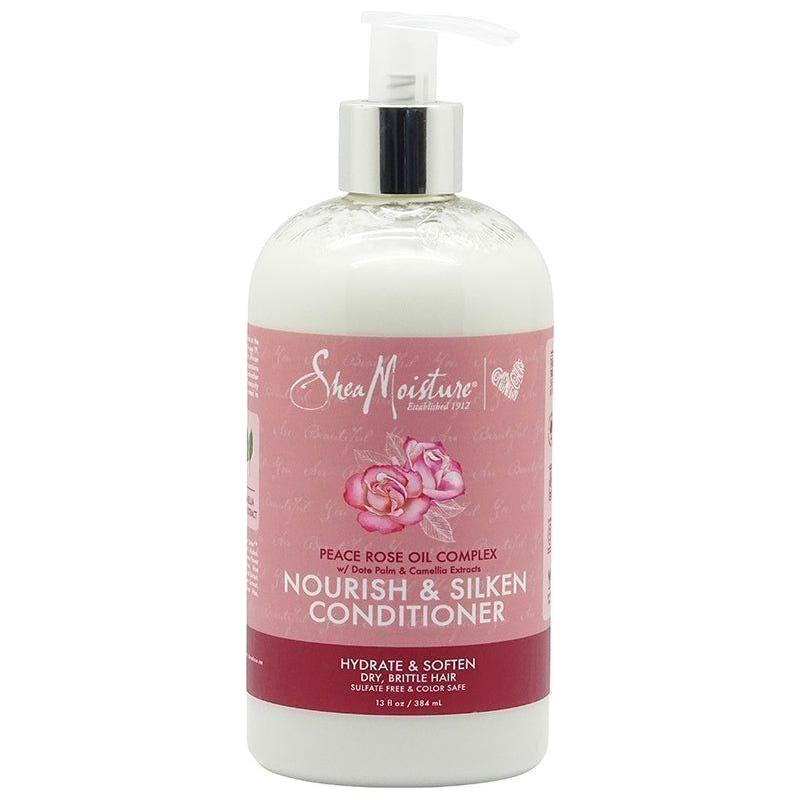 Shea Moisture Peace Rose Oil Complex Nourish &amp; Silken Conditioner 384ml - gtwtoporld.com