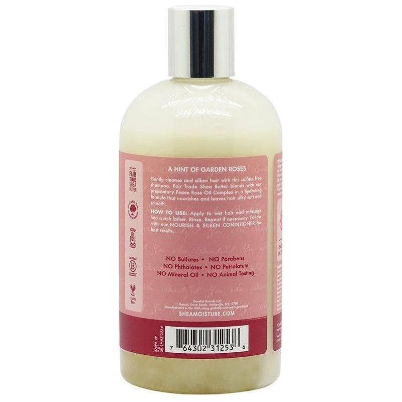 Shea Moisture Peace Rose Oil Complex Nourish &amp; Silken Shampoo 384ml - gtwtoporld.com