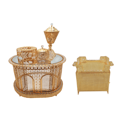 Shewhat 5pcs Rekebot Set Oval 2 (Gold &amp; Silver) - gtwtoporld.com