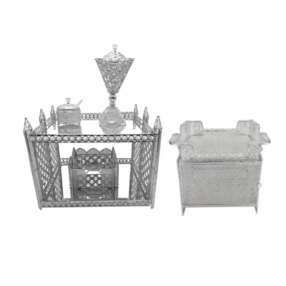 Shewhat 5pcs Rekebot Set Square 1 (Gold &amp; Silver) - gtwtoporld.com
