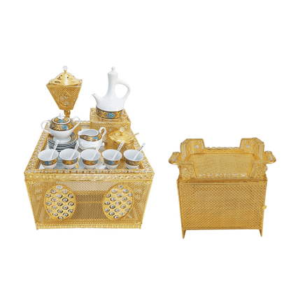 Shewhat 5pcs Rekebot Set Square 2 (Gold &amp; Silver) - gtwtoporld.com