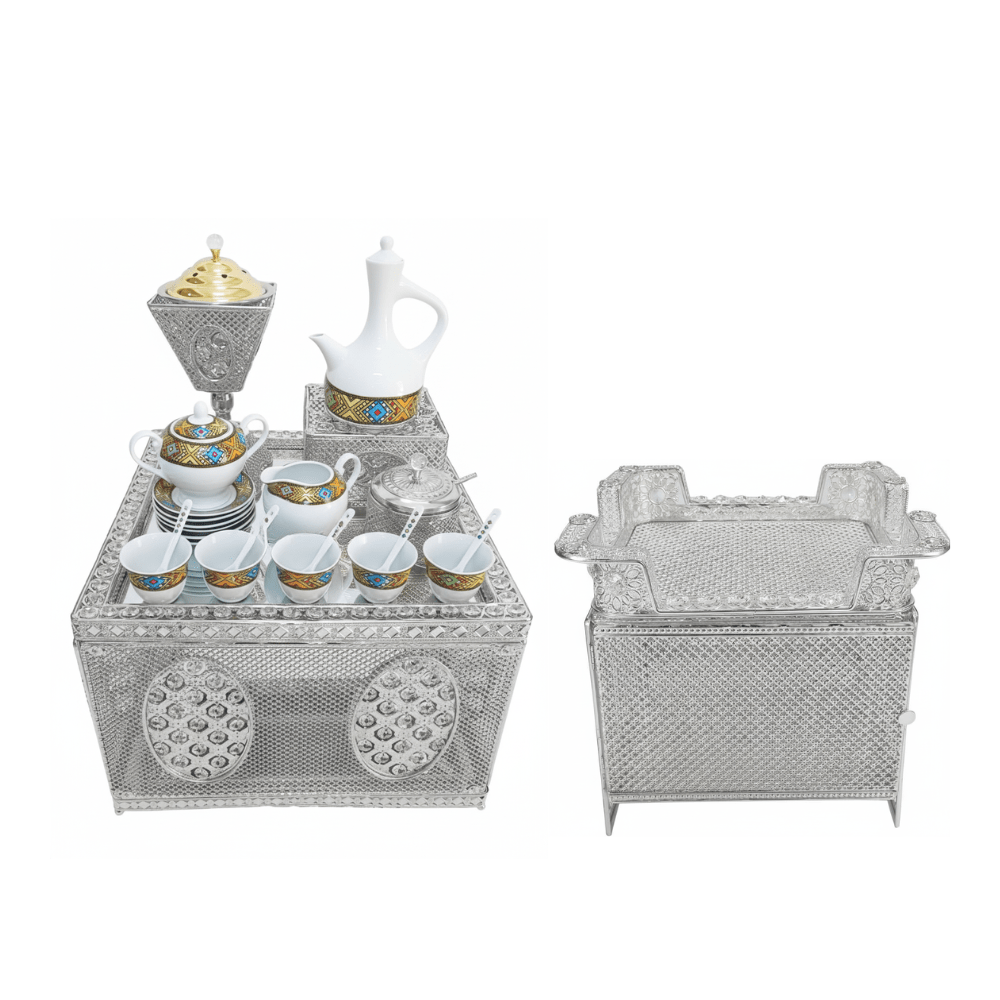 Shewhat 5pcs Rekebot Set Square 2 (Gold &amp; Silver) - gtwtoporld.com