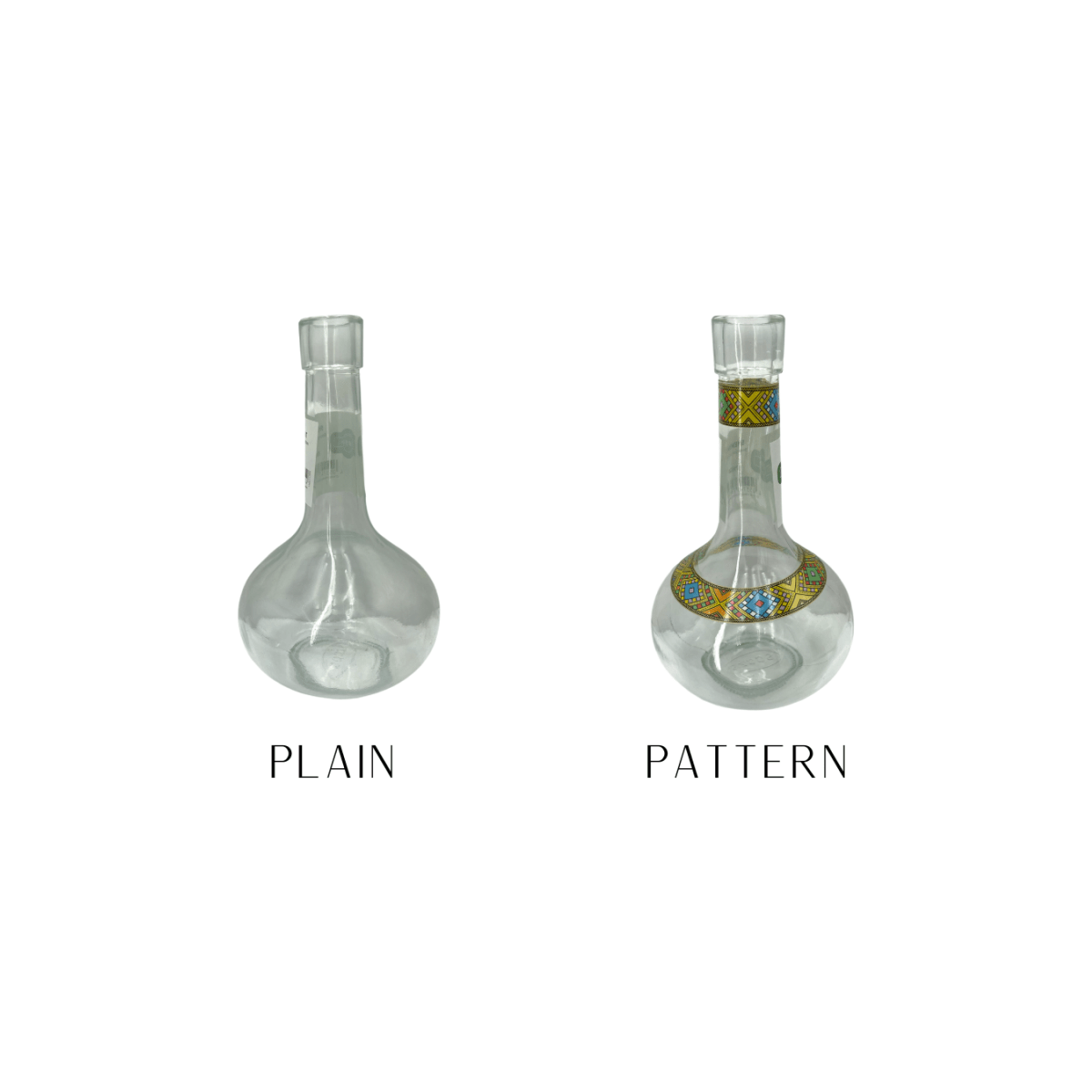 Shewhat Berele glass pot 400ml Plain\Pattern - gtwtoporld.com