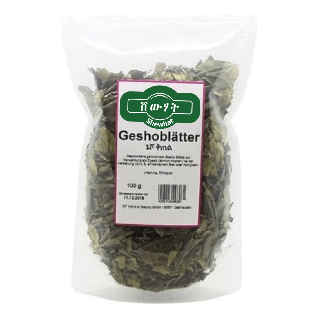Shewhat Food Gesho Blätter 100g - gtwtoporld.com