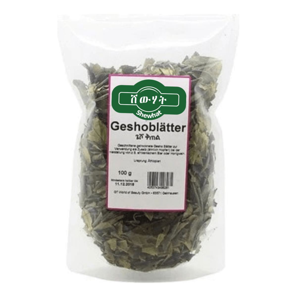 Shewhat Food Gesho Blätter 100g - gtwtoporld.com