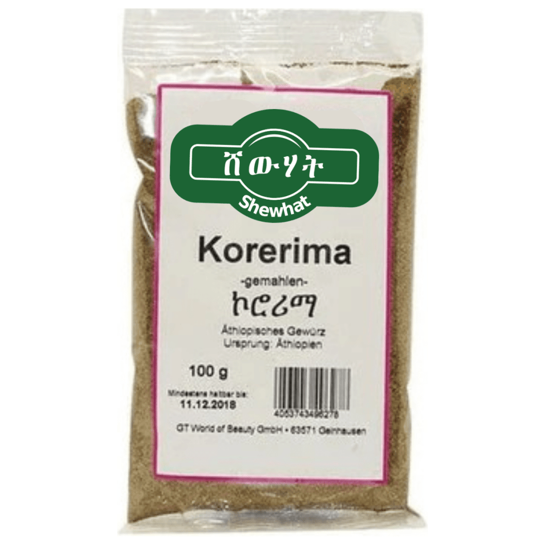Shewhat Food Korerima Gemahlen 100g - gtwtoporld.com