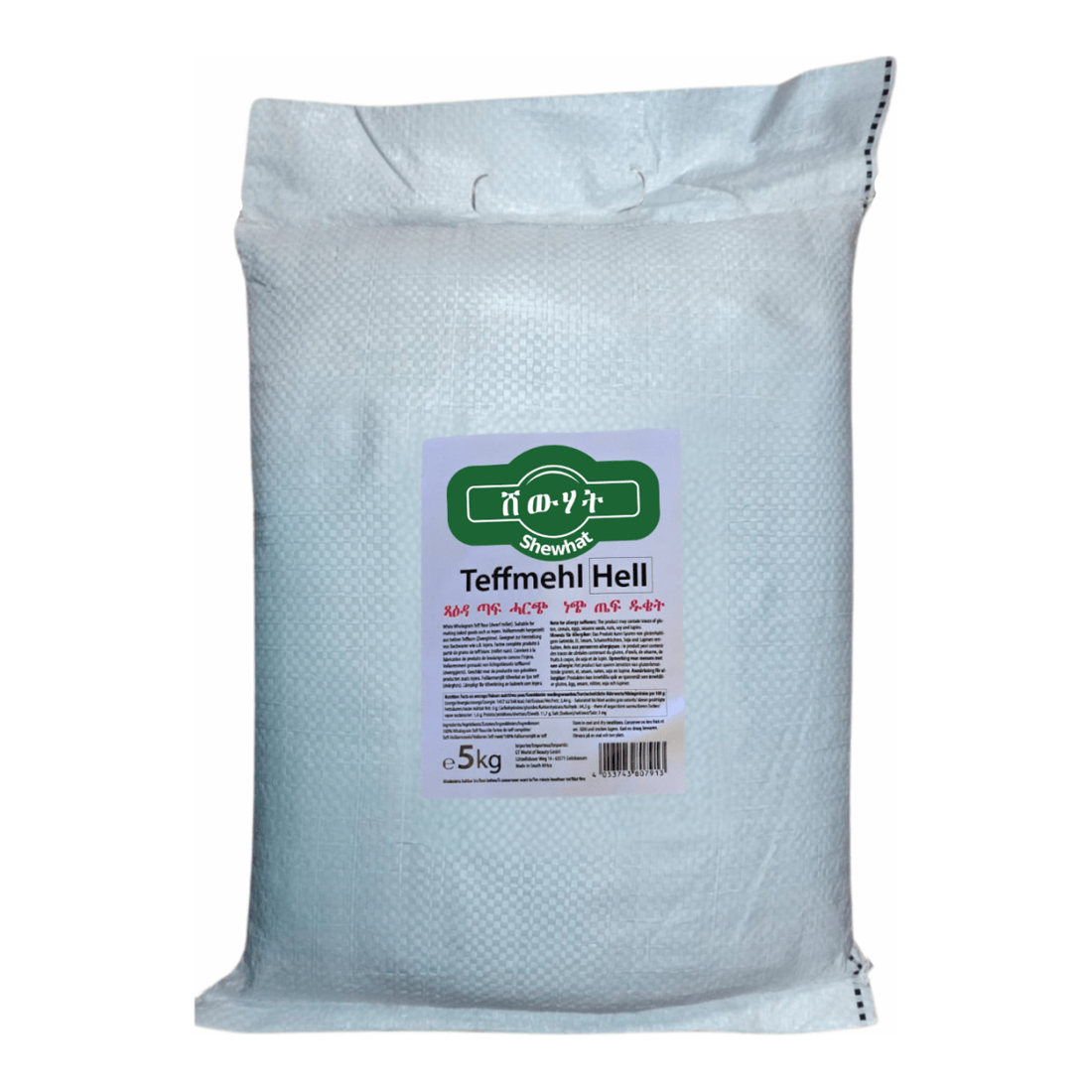 Shewhat Food Teffmehl White 5KG - gtwtoporld.com