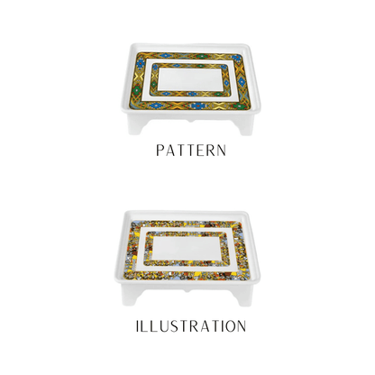 Shewhat Melamine coffee table Mid 601 37x28x5.8cm pattern/Illustration - gtwtoporld.com