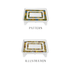 Shewhat Melamine coffee table Mid 601 37x28x5.8cm pattern/Illustration - gtwtoporld.com