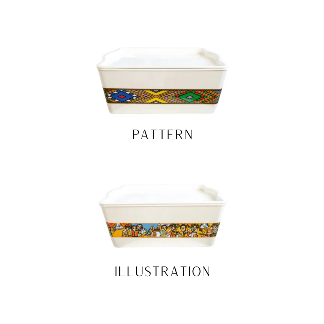 Shewhat Melamine rekebot 40x27x16cm pattern/illustration - gtwtoporld.com