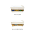 Shewhat Melamine rekebot 40x27x16cm pattern/illustration - gtwtoporld.com